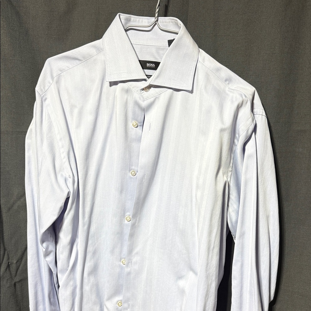 Boss Men's Light Blue Dress Shirt